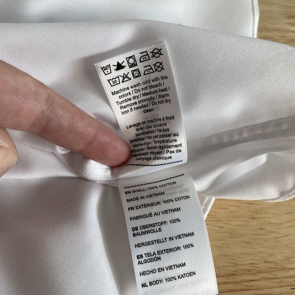 UNTUCKit Shirt Men's 3XL Long Sleeve Button Up Wrinkle Free Las Cases White - Picture 14 of 16
